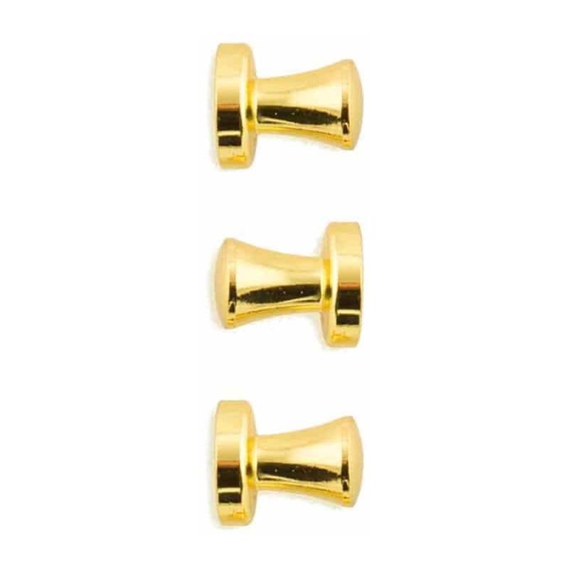 Set de 3 magnets dorés
