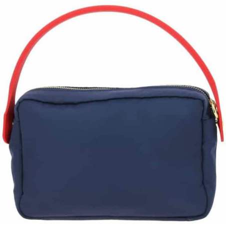 camera bag femme  bleu face