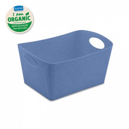 boite de rangement plastique bleu