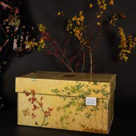 boite de rangement décorative avec couvercle Japan au salon
