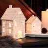petites maisons photophores illuminées