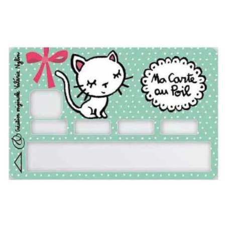 Sticker carte bancaire Chaton